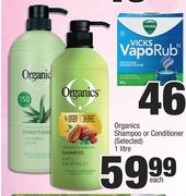 Organics Shampoo Or Conditioner (Selected)-1Ltr Each
