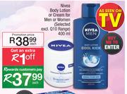 Nivea Body Lotion Or Cream For Men Or Women (Selected) Excl.Q10 Range-400ml Each