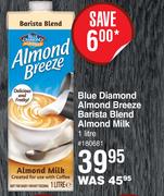 Blue Diamond Almond Breeze Barista Blend Almond Milk-1L