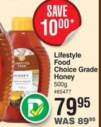 Lifestyle Food Choice Grade Honey-500g