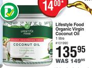 Lifestyle Food Organic Virgin Coconut Oil-1L