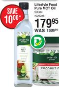 Lifestyle Food Pure MCT Oil-500ml