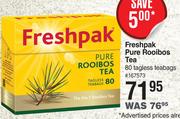 Freshpak Pure Rooibos Tea 80 Tagless Teabags