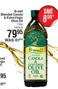 B-Well Blended Canola & Extra Virgin Olive Oil-1L