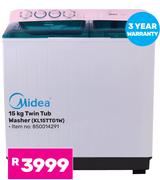 Midea 15Kg Twin Tub Washer KL15TTG1W