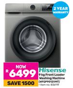 Hisense 9Kg Front Loader Washing Machine WFQP9012VMT