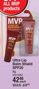 MVP Ultra Lip Balm Shield SPF20-8g Each