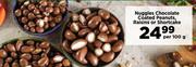 Nuggles Chocolate Coated Peanuts, Raisins Or Shortcake-Per 100g
