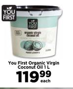 You First Organic Virgin Coconut Oil-1L Each