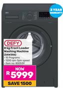 0Defy 8Kg Front Loader Washing Machine DAW386
