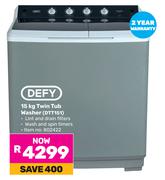 Defy 15Kg Twin Tub Washer DTT151