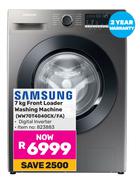 Samsung 7Kg Front Loader Washing Machine WW70T4040CX/FA