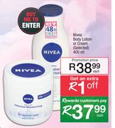 Nivea Body Lotion Or Cream (Selected)-400ml Each
