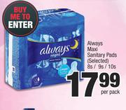Always Maxi Sanitary Pads (Selected)-8s/9s/10s Per Pack