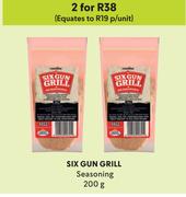 Six Gun Grill Seasoning-For 2 x 200g
