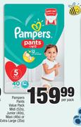 Pampers Pants Value Pack Midi(52s),Junior(40s),Maxi(46s) Or Extra Large(35s)-Per Pack