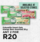 Future Life Smart Oats Energy Bars Assorted-For Any 2 x 38g