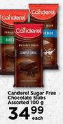 Canderel Sugar Free Chocolate Slabs Assorted-100g Each