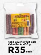 Food Lover's Fruit Bars Value Packs-400g Each