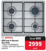 Bosch 600mm 4-Burner Gas Hob 429473