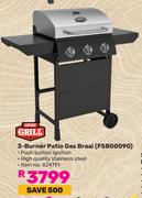 Expert Grill 3 Burner Patio Gas Braai FSBG0090