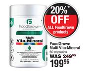 Food Grown Multi Vita Mineral 60 Capsules