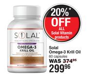 Solal Omega 3 Krill Oil 60 Capsules