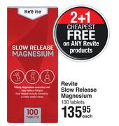 Revite Slow Release Magnesium 100 Tablets-Each