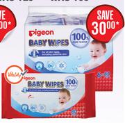 Pigeon 100% Pure Water Baby Wipes (80 Wipes)