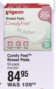 Pigeon Comfy Feel Breast Pads-50's Pack