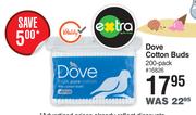Dove Cotton Buds 200 Pack