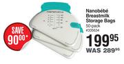 Nanobebe Breastmilk Storage Bags 50 Pack
