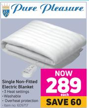 Special Pure Pleasure Single Non Fitted Electric Blanket m
