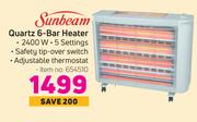 Sunbeam Quartz 6 Bar Heater