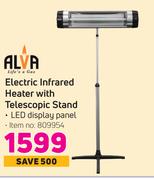 Alva Electric Infrared Heater With Telescopic Stand