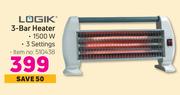 Logik 3 Bar Heater