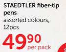 Staedtler Fiber-Tip Pens-12Pcs Per Pack