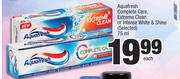 Aquafresh Complete Care, Extreme Clean On Intense White & Shine (Selected)-75ml Each