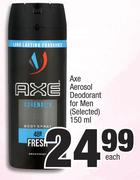 Axe Aersol Deodorant For Men (Selected)-150ml