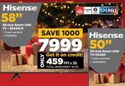 Hisense 58" Smart UHD TV 58A6H/K