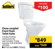 Builders Close Coupled Front Flush Toilet Suite