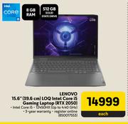 Lenovo 15.6" (39.6cm) LOQ Intel Core i5 Gaming Laptop RTX 2050