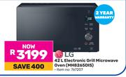 LG 42L Electronic Grill Microwave Oven MH8265DIS