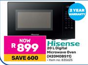 Hisense 20L Digital Microwave Oven H20MOBS11