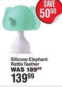 Gili Gums Silicone Elephant Rattle Teether