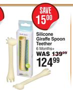 Gili Gums Silicone Giraffe Spoon Teether 6 Months+