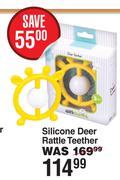 Gili Gums Silicone Deer Rattle Teether