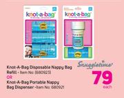 Snuggletime Knot A Bag Disposable Nappy Bay Refill Or Knot A Bag Portable Nappy Bag Dispenser-Each