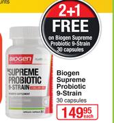 Biogen Supreme Probiotic 9 Strain 30 Capsules-Each