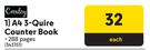 Croxley A4 3 Quire Counter Book 288 Pages-Each